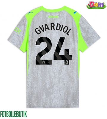 Manchester City Josko Gvardiol #24 Tredje Tröja Kvinnor 2025-26 Kortärmad